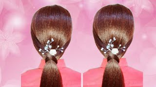 Ponytail hairstyle || quick and easy hairstyle || simple hairstyle ||