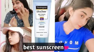 Neutrogena Ultra Sheer Dry Touch Sunblock SPF 50 Review sunscreen Review// Chanchal Kanwar