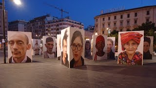 Razza Umana di Oliviero Toscani Piazza della Rinascita Pescara