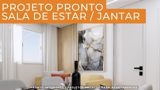 Tour sala de estar e jantar│Nanibe│119 BS