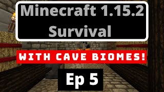 EPIC Mine Shaft! - Ep. 5 - Minecraft 1.15.2 & Cave Biomes Data Pack Survival!!