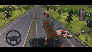 renault truck with log trailer - truck simulator : ultimate - mobile gameplay