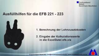 Ausfüllhilfe für EFB 221 - 223