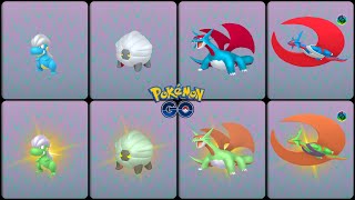 Pokemon Go: Evolving Normal & Shiny Bagon into Shelgon & Salamence (Salamence MegaEvolution )