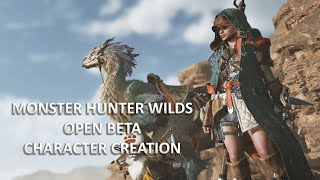 MONSTER HUNTER WILDS DEMO - CHARACTER CREATION - MALE & FEMALE + PALICO