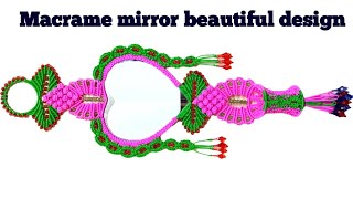 मैक्रम का आइना Macrame mirror beautiful design