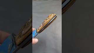 Finishing a Bocote Knife Handle with Odie's Oil Universal Finish | Knife Making #shorts