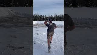 Throwing a ice cycle