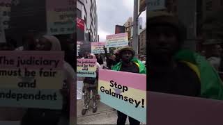 Akuffo Addo speaks at 79th UN Asemble: Ghanaians in NY match near to protest. #stopgalamseynow