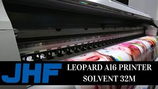 LEOPARD A16 PRINTER  SOLVENT 32M WITH NEW KM512i PRINTHEADS