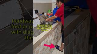 Handwashing using foot pedal switch #bernaztvvlog