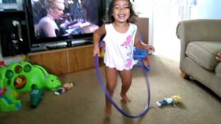 3 year old Hula Hooping