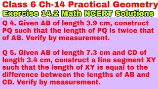 Class 6 Ex 14.2 Q 4 | Q 5 | Practical Geometry | Chapter 14 | Exercise 14.2 | Math NCERT Solutions