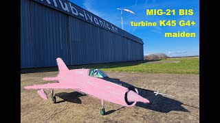 Mig-21 turbine maiden flight - extreme crosswind