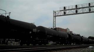 CSX # 5383 Leads Ethanol Train Through Brookfield