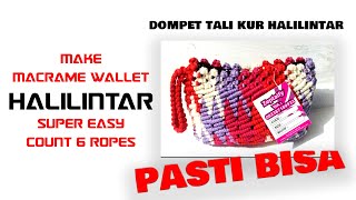 How To Make Macrame Wallet Halilintar || Cara Membuat Tali Kur Motif Halilintar || By Zeptaifyx