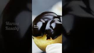 بروفيترول ( عجينة الشو ) بحشو الكريمة |profiterol  #تحلية#shorts