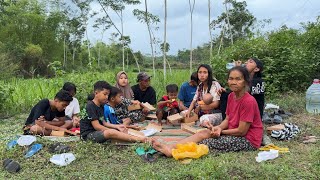 MANGAN AYAM BAKAR NANG PINGGIR KALI BARENG KELUARGA OSLO