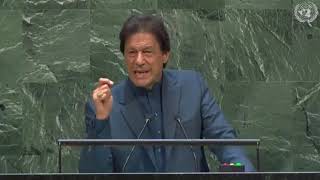 PM Of Pakistan Imran Khan Speech at 74th United Nations General Assembly Session,New York, USA