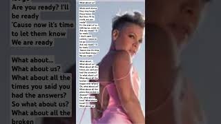 Pink - what about us