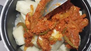 African Vegetable Yam Porridge