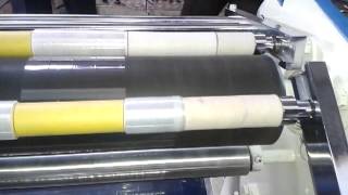 STRETCH FILM SLITTING AND REWINDING  MACHINE