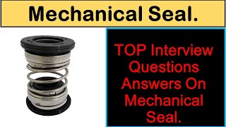 Mechanical Seal Interview Question Answers in Hindi/Urdu||MT with Ali Raza