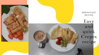 Easy Crêpes Recipe/ how to make crepes