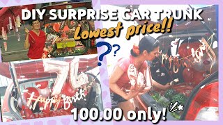 DIY CAR TRUNK SURPRISE | MOTHER's BIRTHDAY | Janice Pallarca