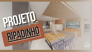 PROJETO RIPADINHO - novo projeto de interiores comparando obra e projeto