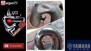 repair 2 stroke pipe | memperbaiki knalpot 2 tak