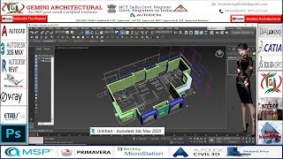 3Ds Max 2020 tracing exterior interior with AutoCad Part-1(Gemini Architectural)