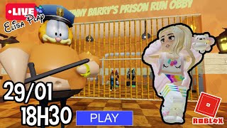 GARFIELD BARRY'S PRISON RUN! - LIVE ROBLOX - ROBLOX LIVE - Vamos jogar ao vivo!