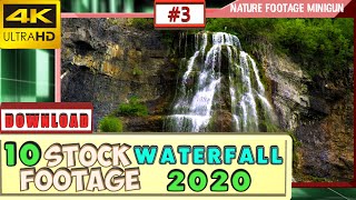 😮 Top 10 WATERFALL 4K stock footage for YOUR 2020 VIDEO | DAILY FOOTAGE