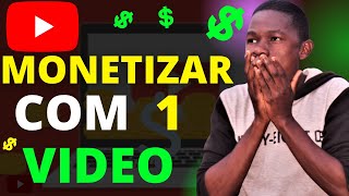 [PASSO A PASSO] COMO MONETIZAR CANAL NO YOUTUBE COM 1 VIDEO