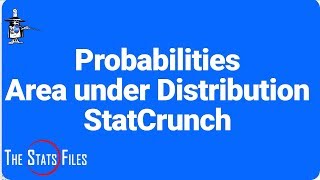 7. Probabilities (p values) using StatCrunch distribution calculators