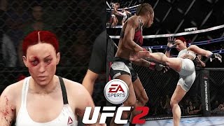 Sara Hayes -Vs- Lisa Flores (Online Caf Fight) ☆EA SPORTS™ UFC 2☆