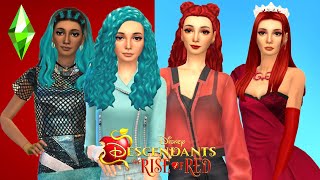 I Make Every Descendants:The Rise Of Red Character! I Create a Sim I Sims 4 I  Rebeccas Creations