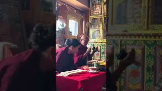 Dzongsar Jamyang Khyentse Rinpoche and  HH Dudjom Yangsi Rinpoche la Khen kheno