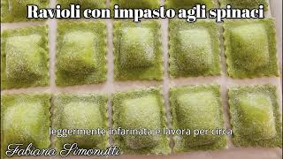 Ravioli con impasto agli spinaci 🍝​🥬​