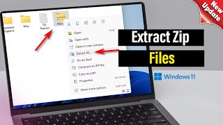 How to Extract Zip Files in Windows 11 (PC/Laptop) Unzip Files