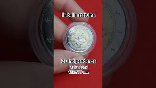 2€ Malta 2014 Idipendenza di malta xD moneta rara particolare da collezione #collectible #numismatic