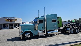 My 2022 Peterbilt 389 Glider and 2023 Fontaine 40 ton stretch.