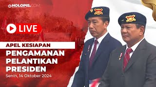 Apel Kesiapan Pengamanan Pelantikan Presiden dan Wapres di Mako Brimob Polri Depok