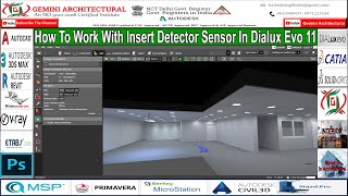 How To Work with Insert Detector Sensor in Dialux Evo 11(Gemini Architectural)