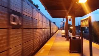 Eastbound Norfolk Southern Autorack passing Roselle Park Station