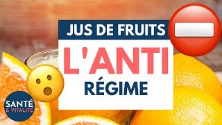 La mauvaise idée du jus de fruit pour perte du poids