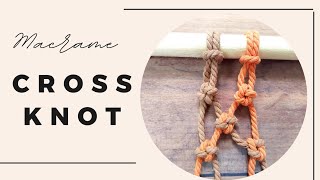 How to tie the macrame cross knot | macrame cross knot tutorial ( easy method)