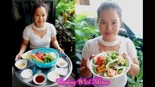 Very Yummy Healthy Food Cooking Shrimp with Vegetable| Cooking with Minea.