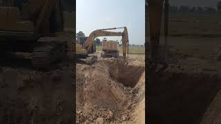 Heavy Equipment Excavator CAT & Dump Truck At Work Part 10